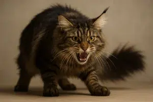 maine coon agressif